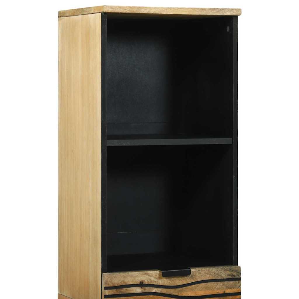 vidaXL Waschbeckenschrank mit Tür Braun 38 x 33 x 160 cm Holzwerkstoff