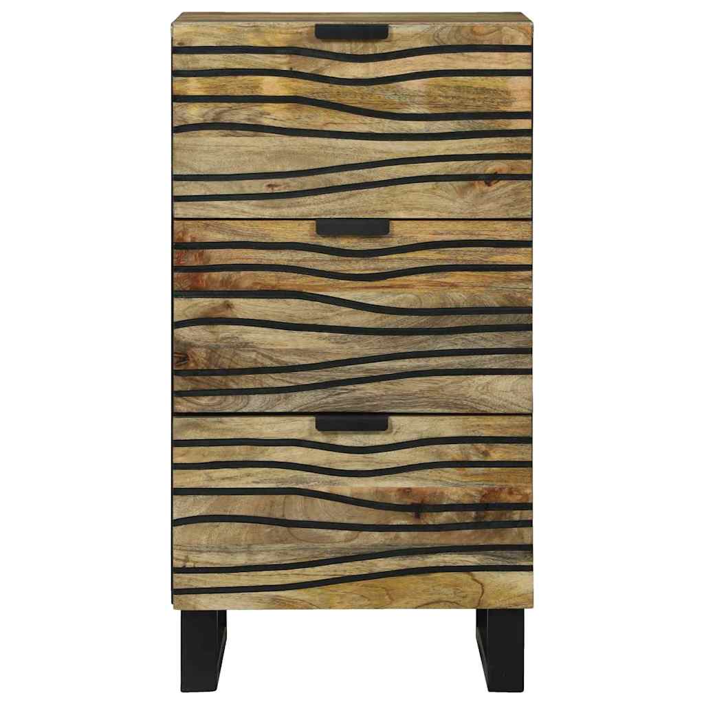 vidaXL Sideboard Braun 40 x 33 x 75 cm massives Mangoholz