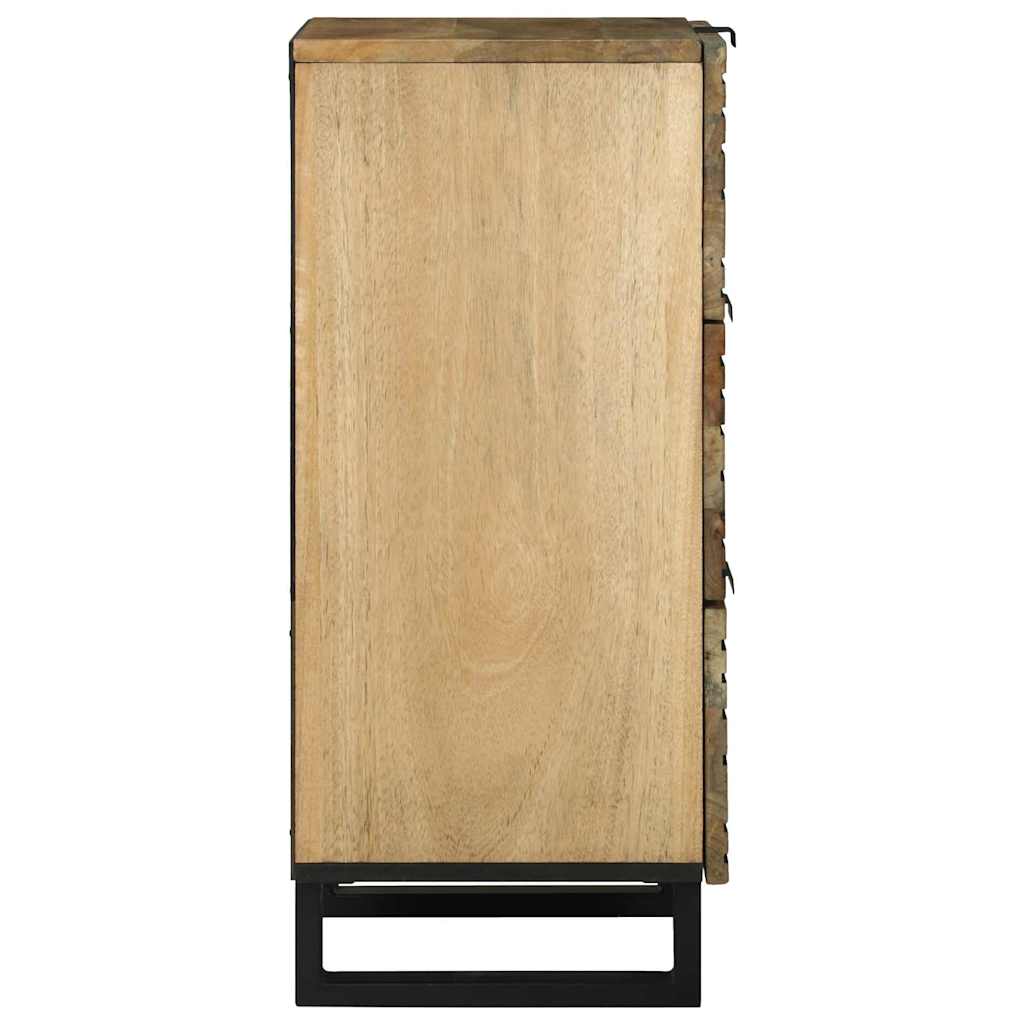 vidaXL Sideboard Braun 40 x 33 x 75 cm massives Mangoholz