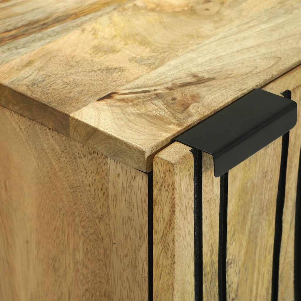 vidaXL Sideboard Braun 40 x 33 x 75 cm massives Mangoholz