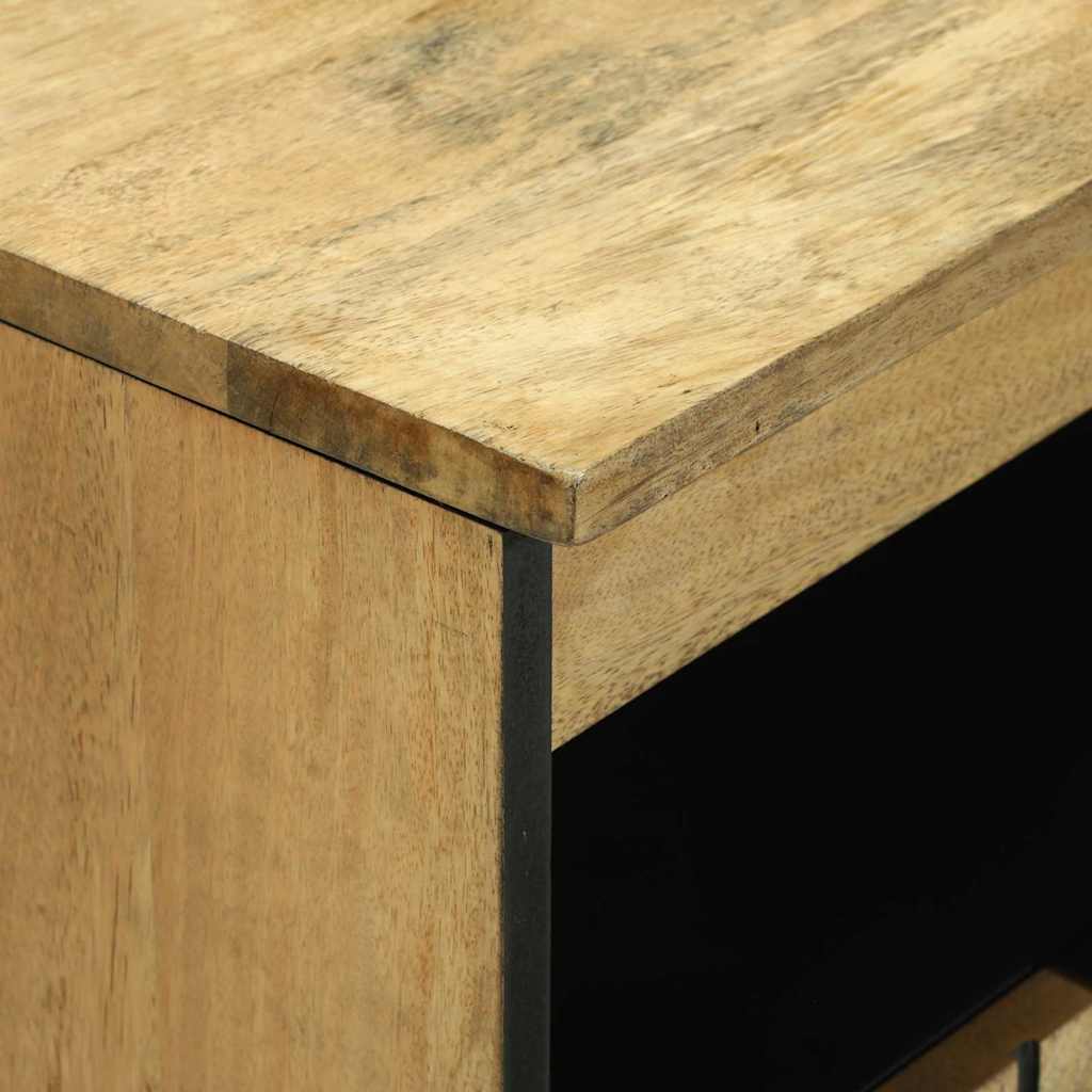 vidaXL Sideboard Braun 60 x 33 x 75 cm massives Mangoholz