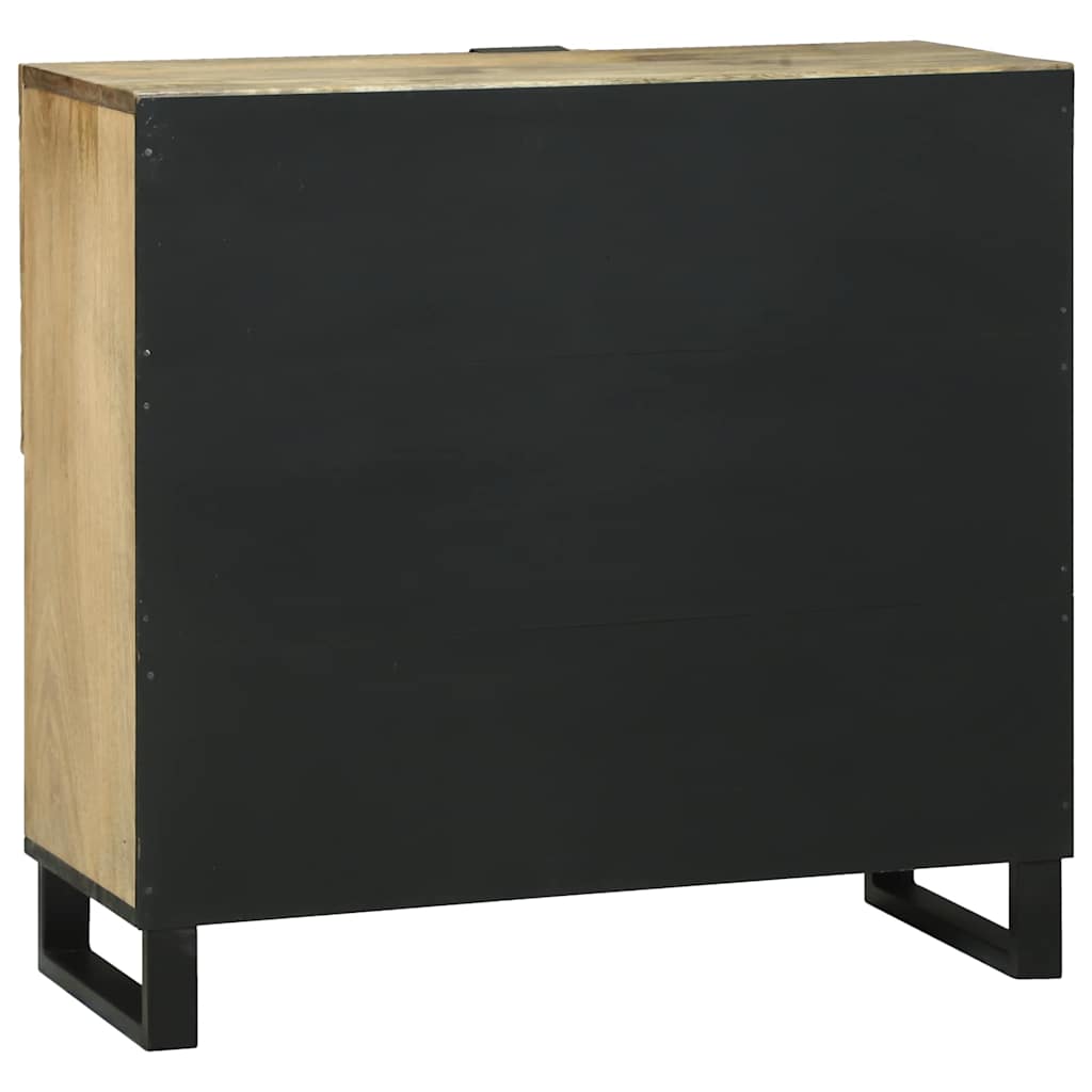 vidaXL Sideboard Braun 80 x 33 x 75 cm massives Mangoholz