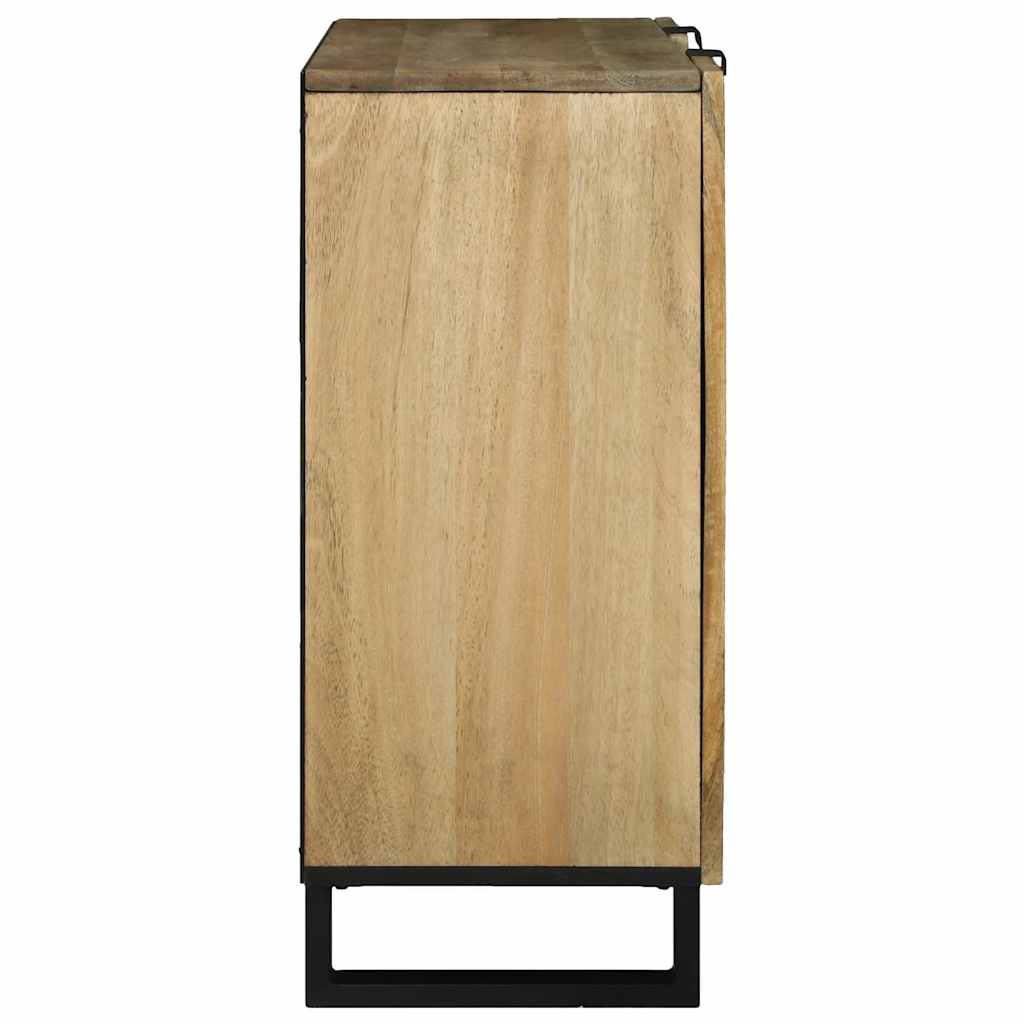 vidaXL Sideboard Braun 90 x 33 x 75 cm massives Mangoholz