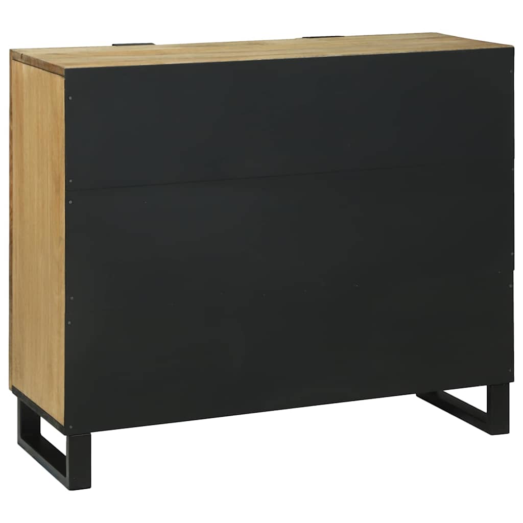 vidaXL Sideboard Braun 90 x 33 x 75 cm massives Mangoholz