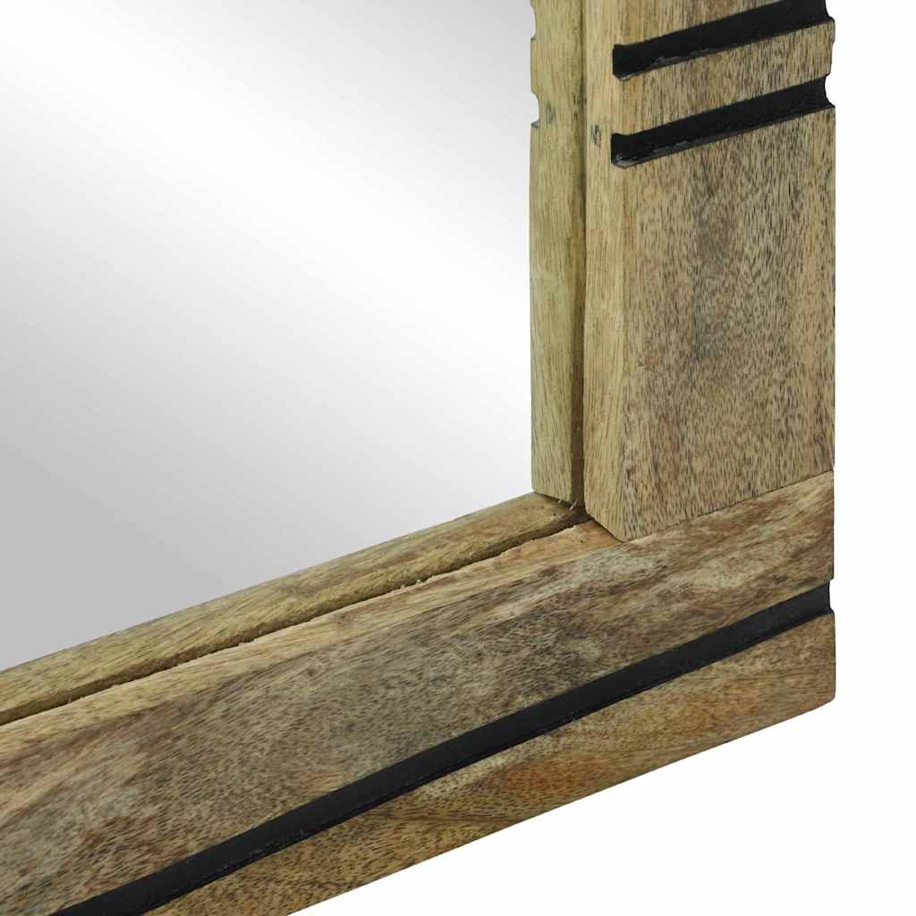 vidaXL Badezimmer Spiegel mit Spiegel Braun 70 x 50 x 2,5 cm