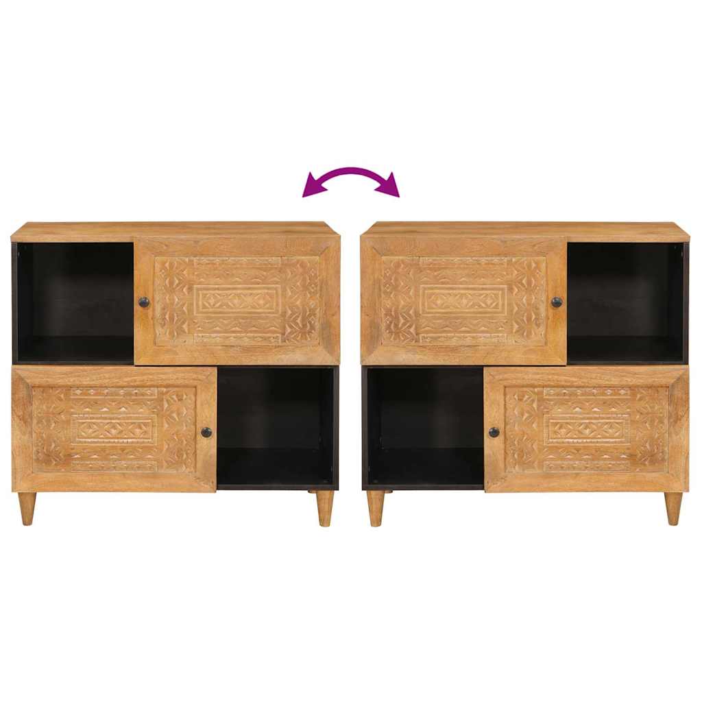 vidaXL Sideboard Hellbraun 33,5 x 80 x 75 cm