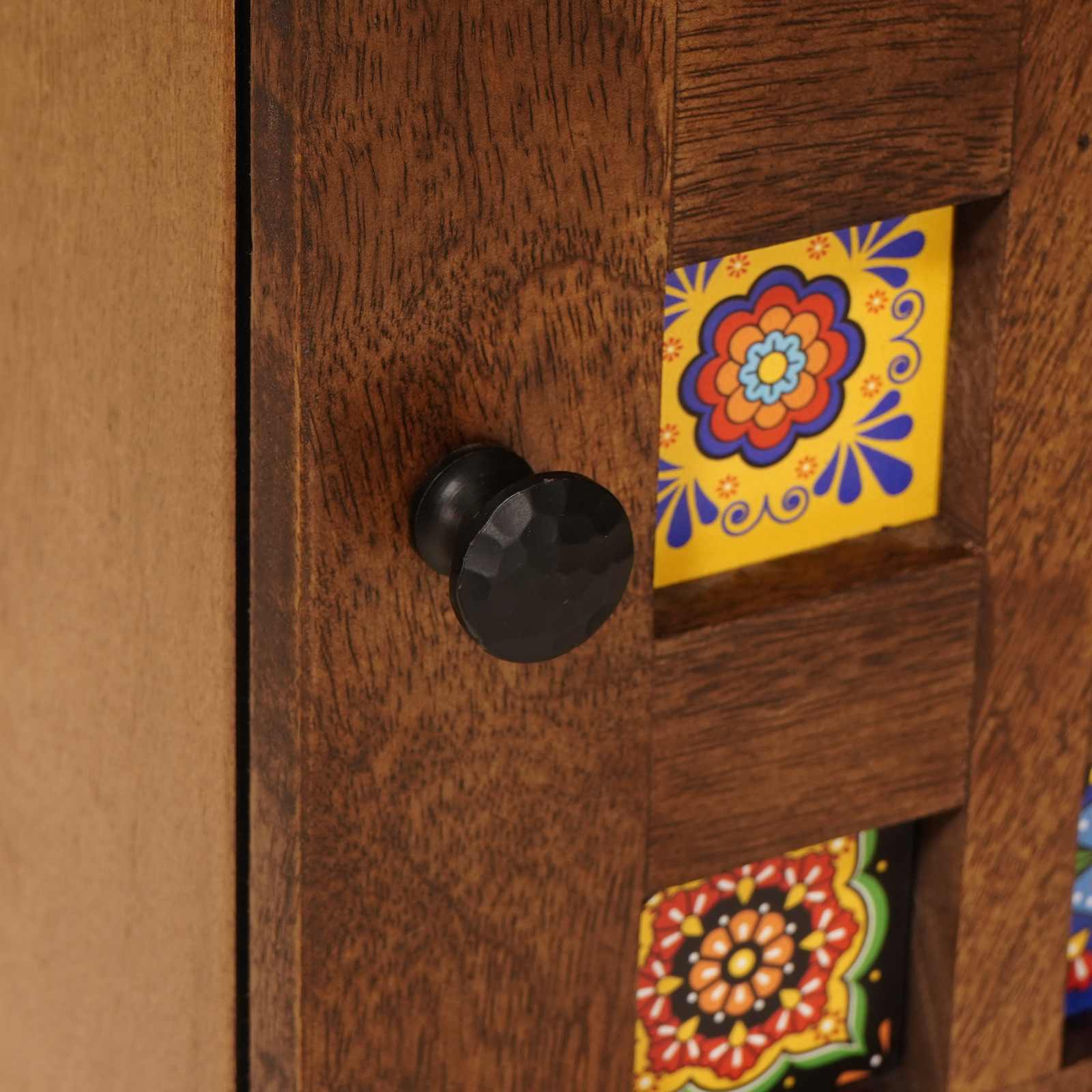 vidaXL Nachttisch 2 pcs Braun 40 x 33,5 x 46 cm Massivholz Mango