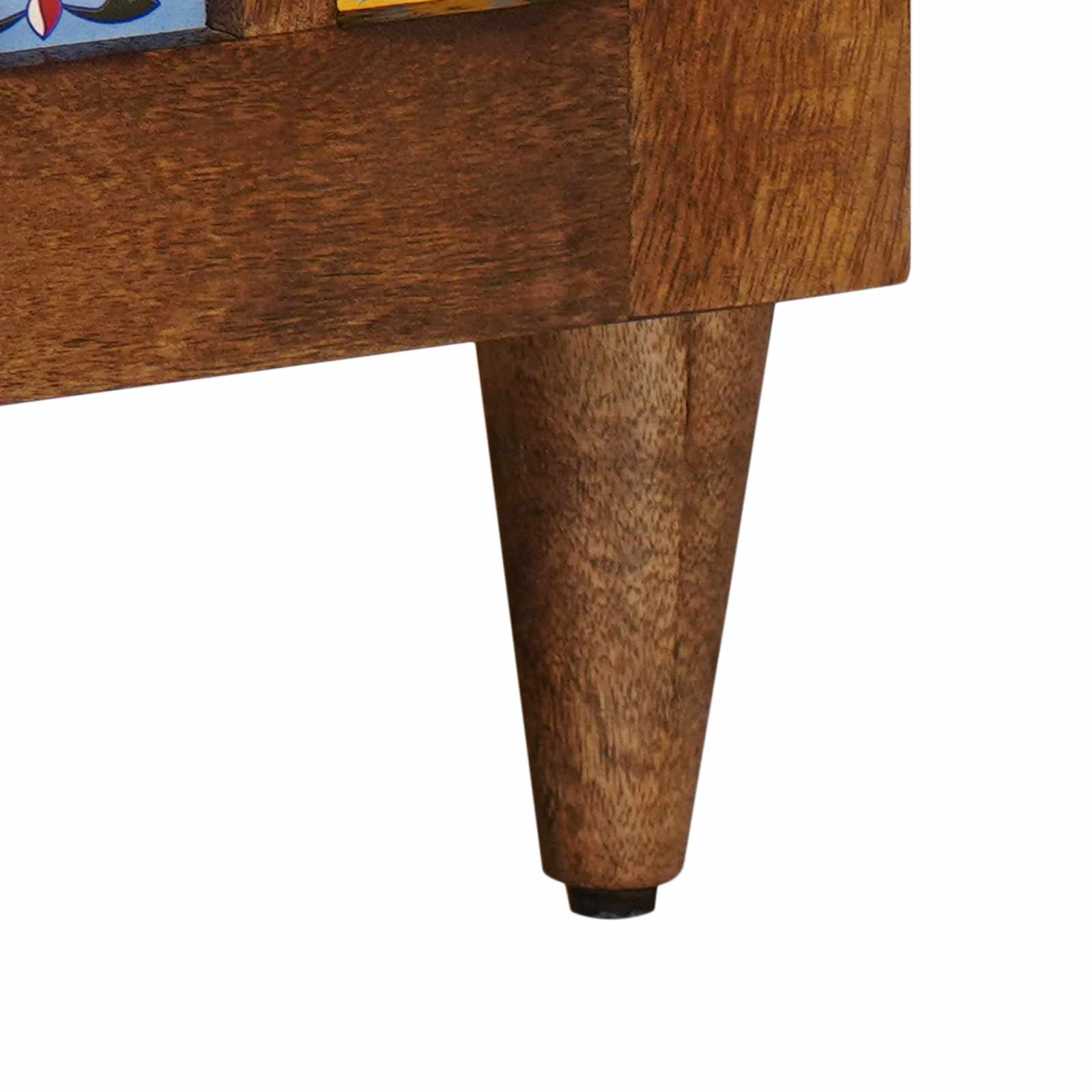 vidaXL TV-Schränk mit Tür Walnuss 105 x 33,5 x 46 cm Massivholz Mango