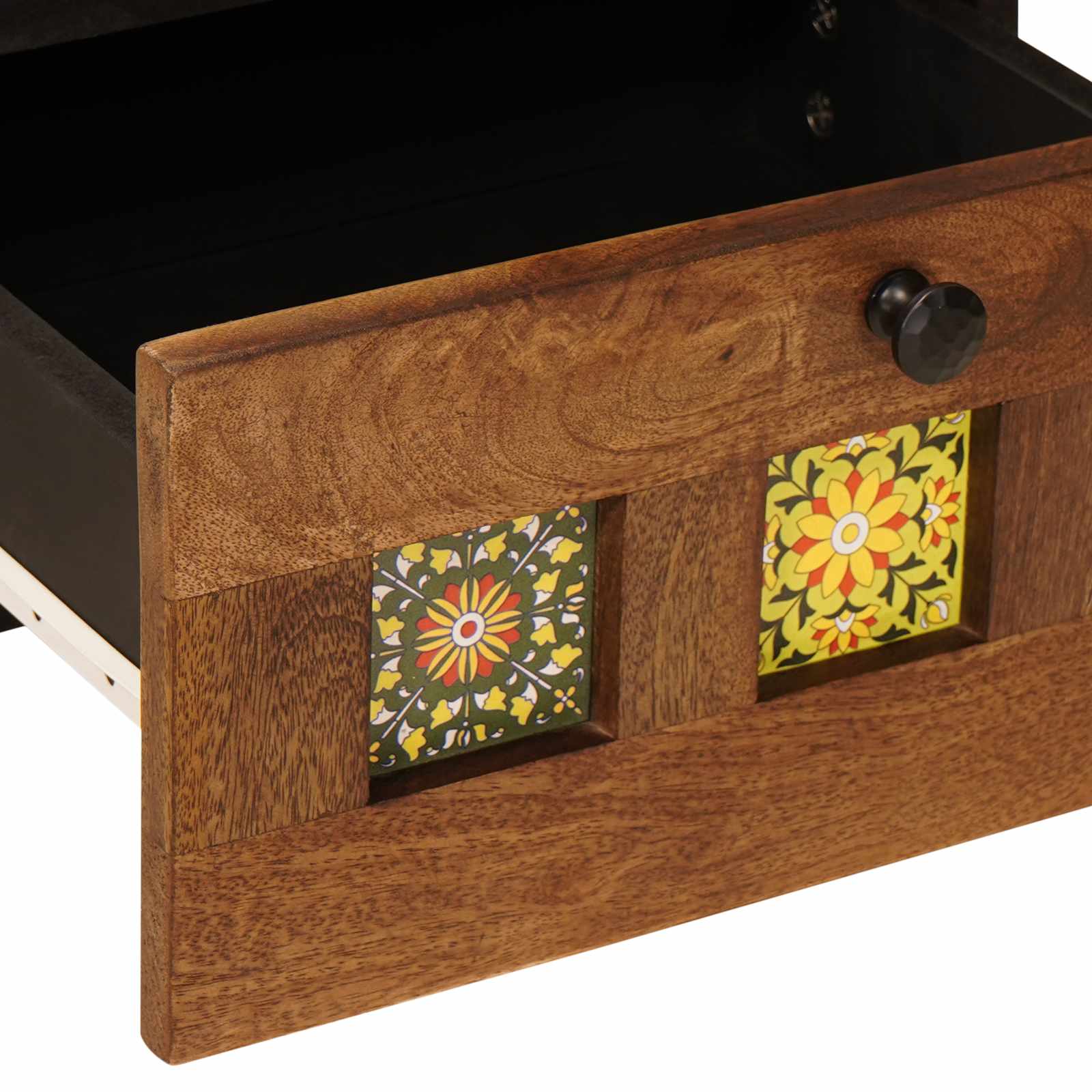 vidaXL Nachttisch Braun 40 x 33 x 46 cm Massivholz Mango