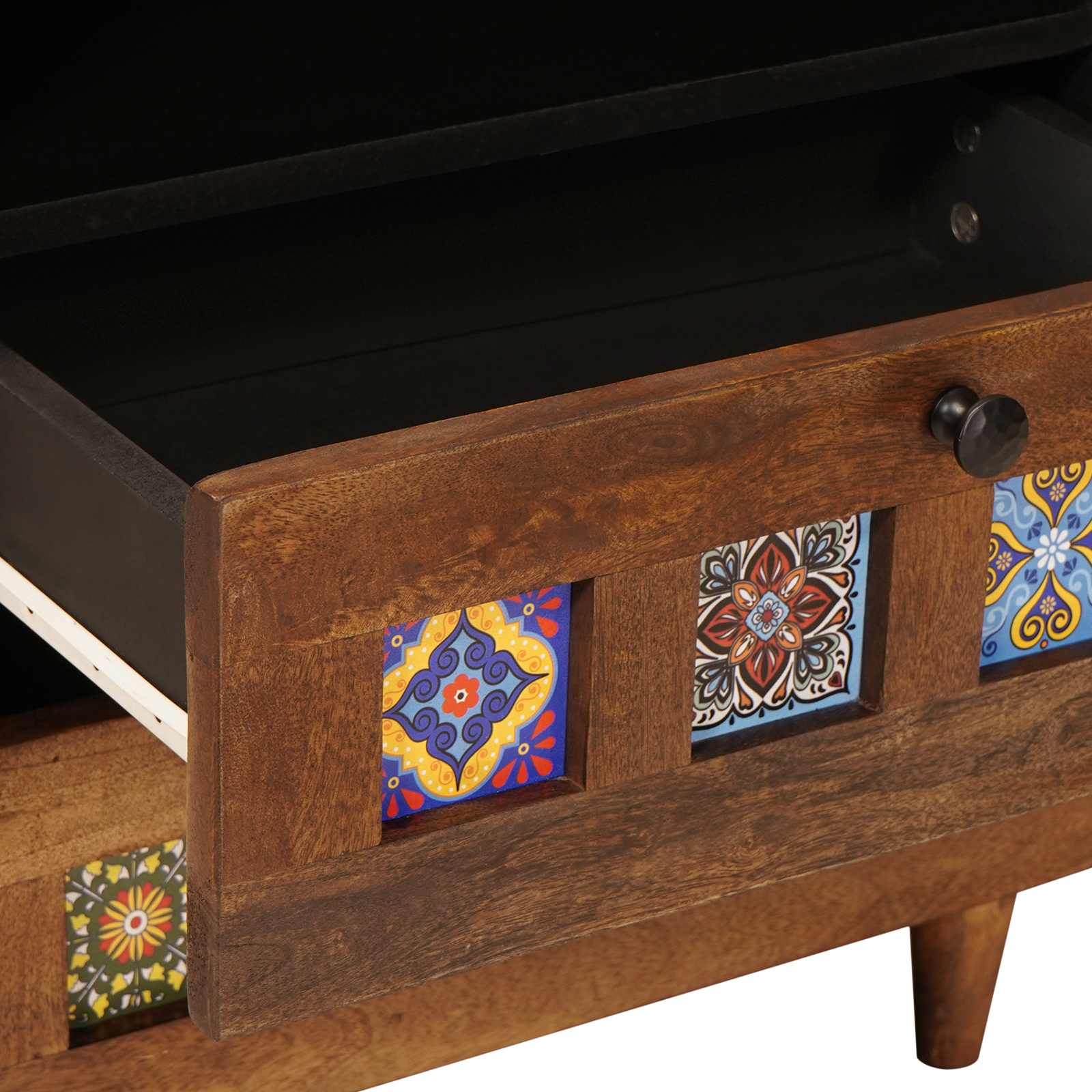 vidaXL Nachttisch Braun 50 x 33 x 60 cm Massivholz Mango