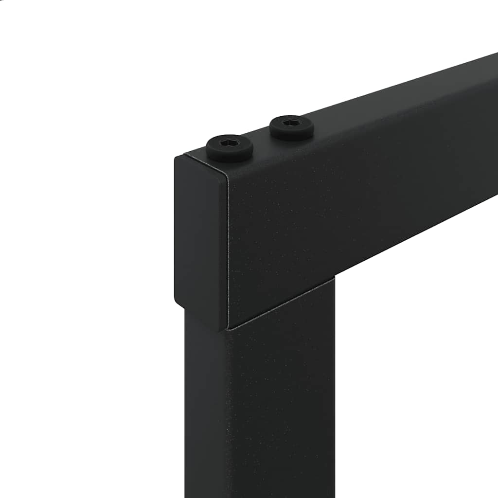 vidaXL Brennholzregal Schwarz 55x30x61 cm Stahl