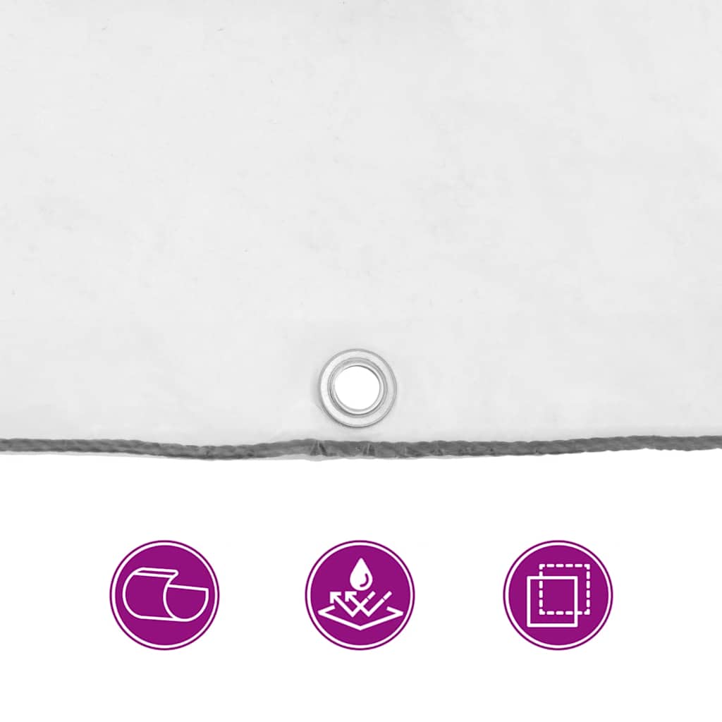 vidaXL Transparente Plane mit Ösen 1x2 m Polyethylen