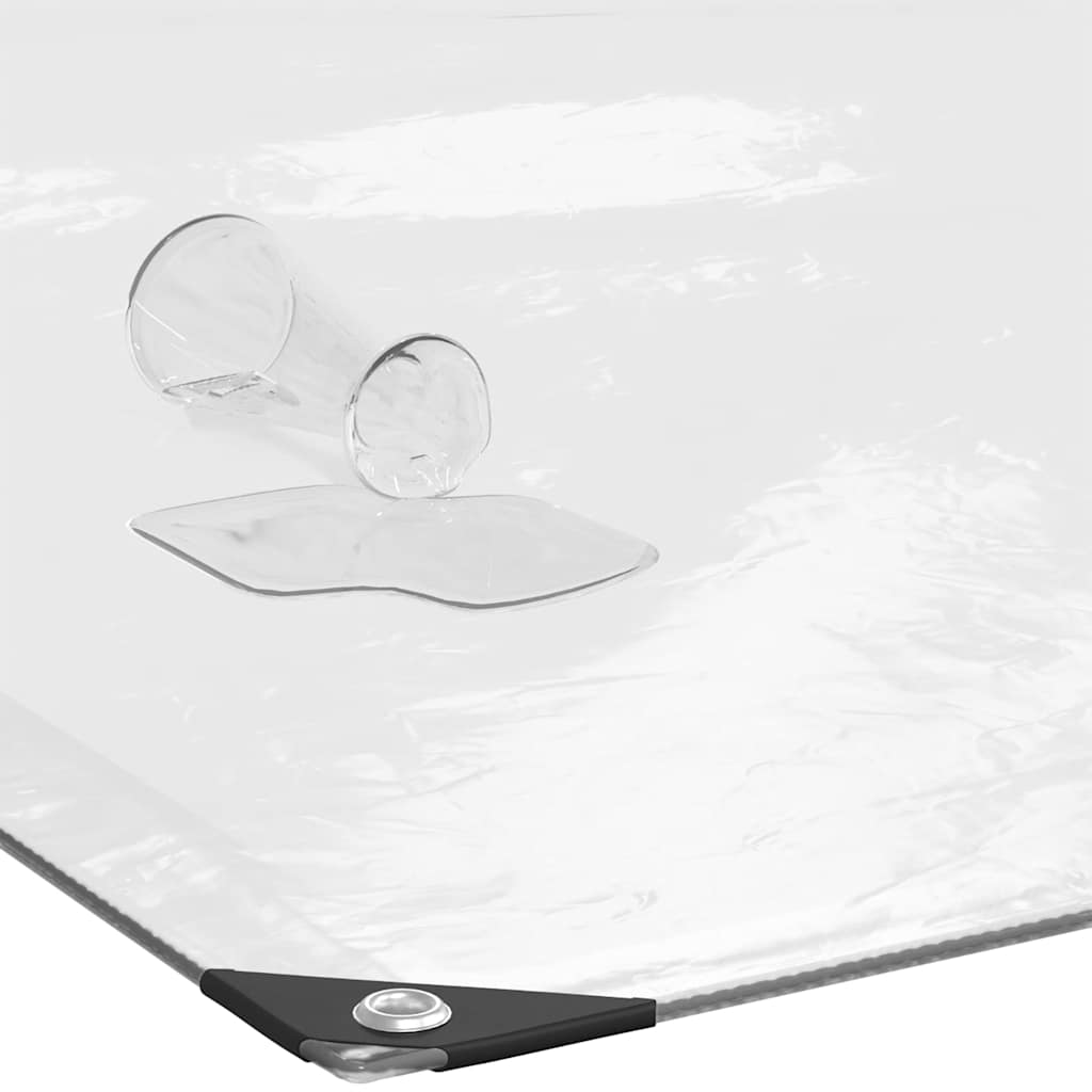 vidaXL Transparente Plane mit Ösen 1x2 m Polyethylen