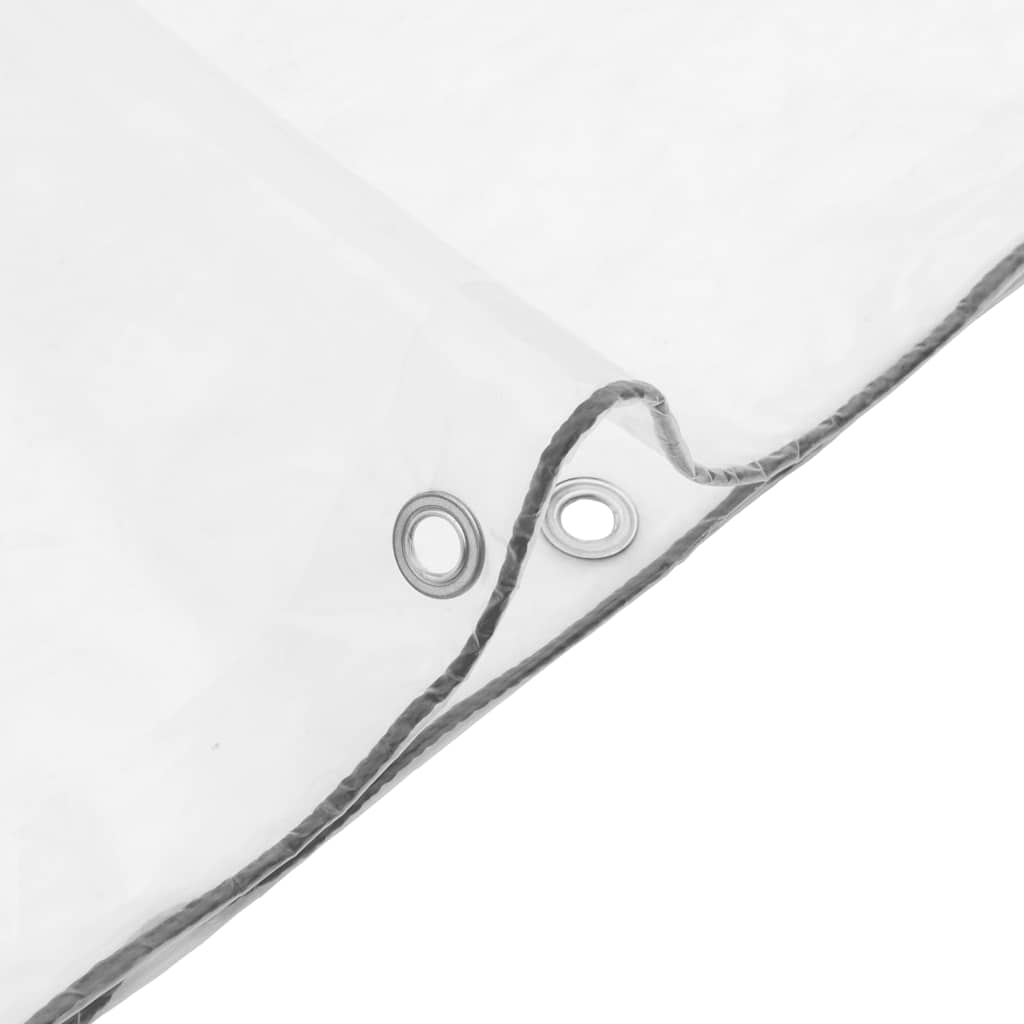 vidaXL Transparente Plane mit Ösen 1x2 m Polyethylen