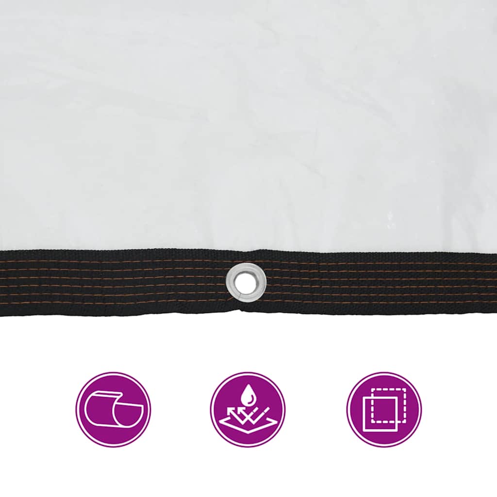 vidaXL Klare Plane mit Ösen 2x2 m Polyethylen