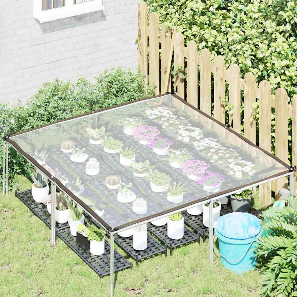 vidaXL Klare Plane mit Ösen 2x2 m Polyethylen