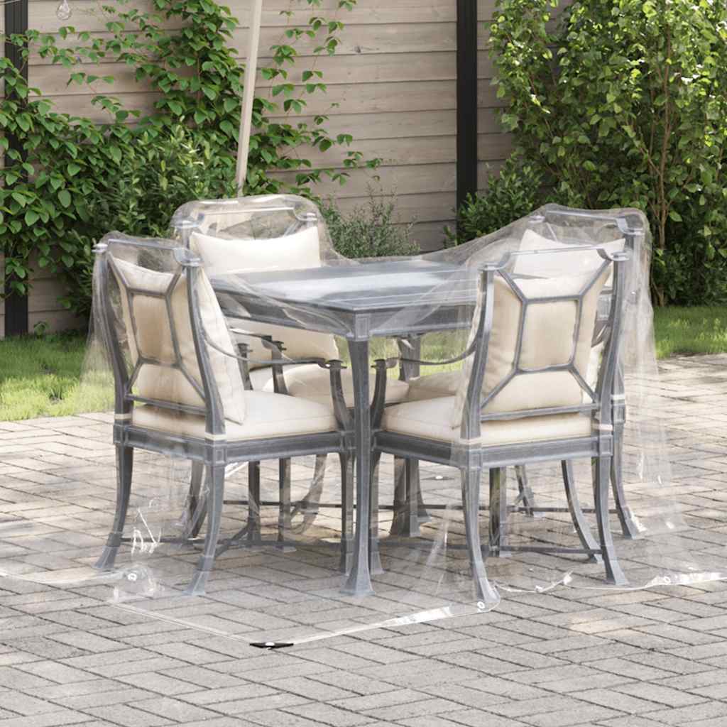 vidaXL Transparente Plane mit Ösen 1x3 m PVC