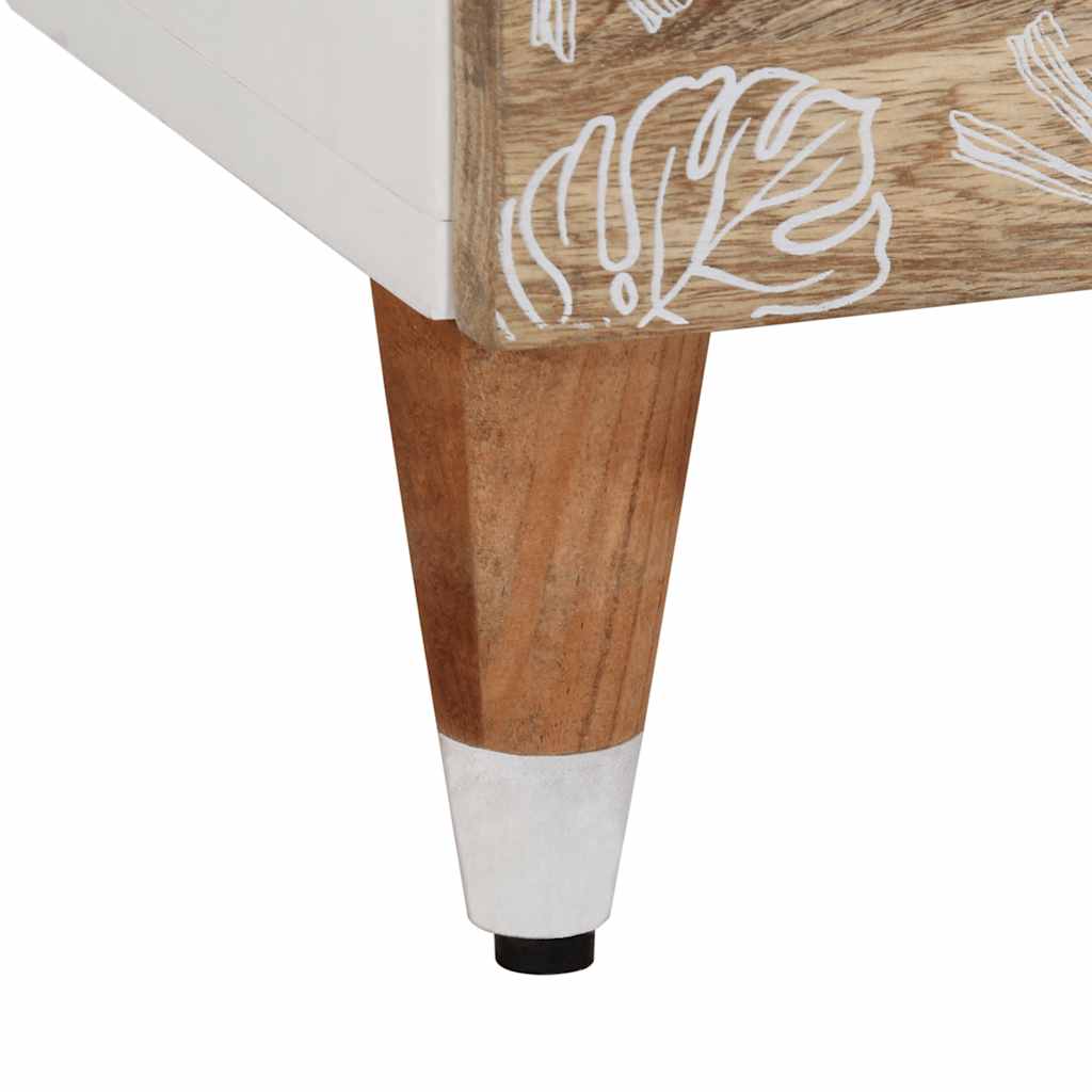 vidaXL Nachttisch 40x33x46 cm Massivholz Mango