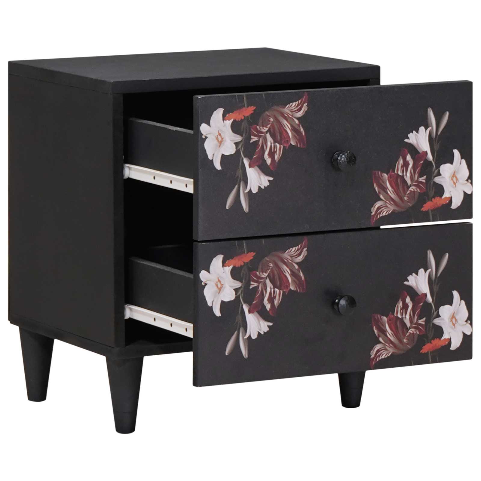 vidaXL Nachttisch Braun 40 x 33,5 x 46 cm Massivholz Mango