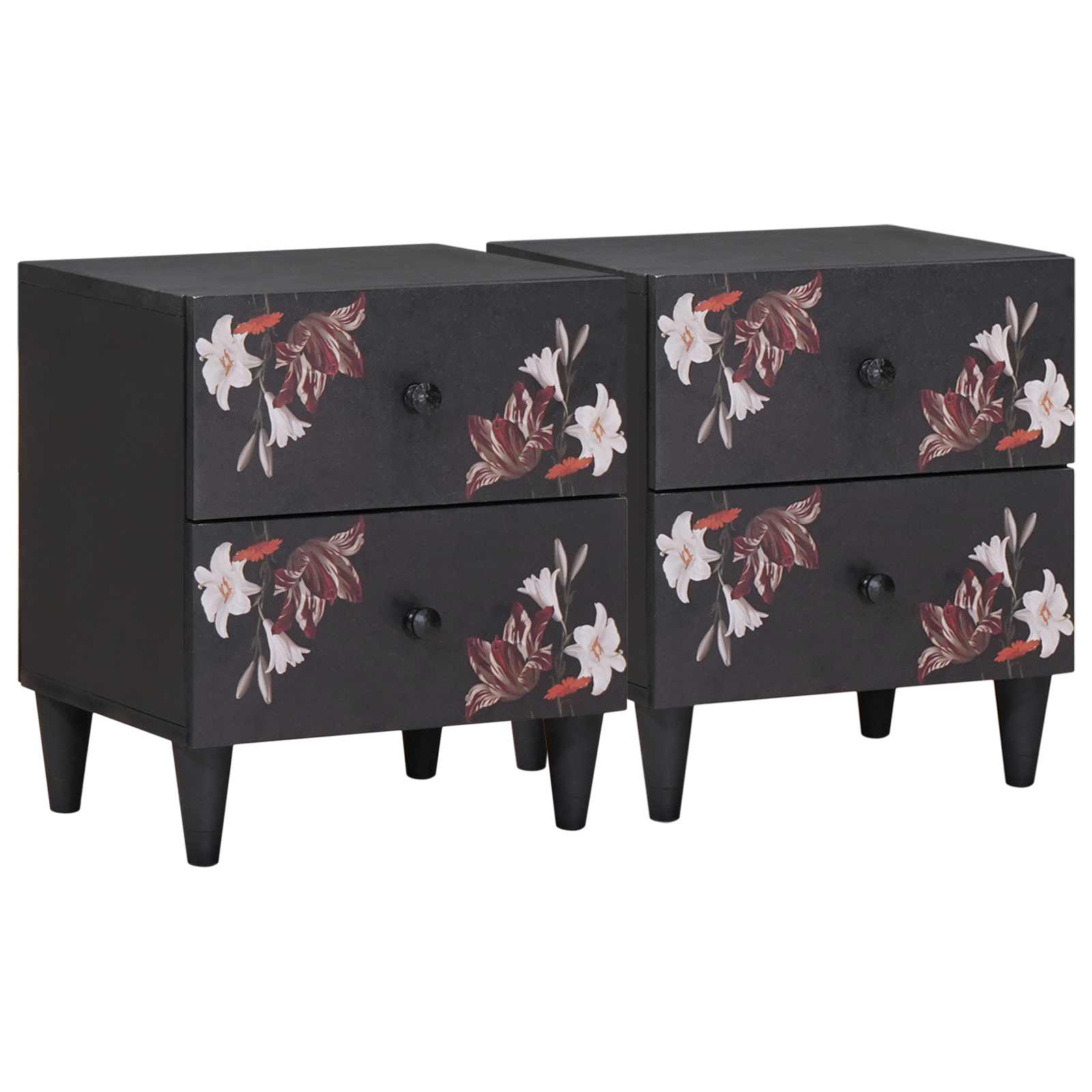 vidaXL Nachttisch Braun 40 x 33,5 x 46 cm Massivholz Mango