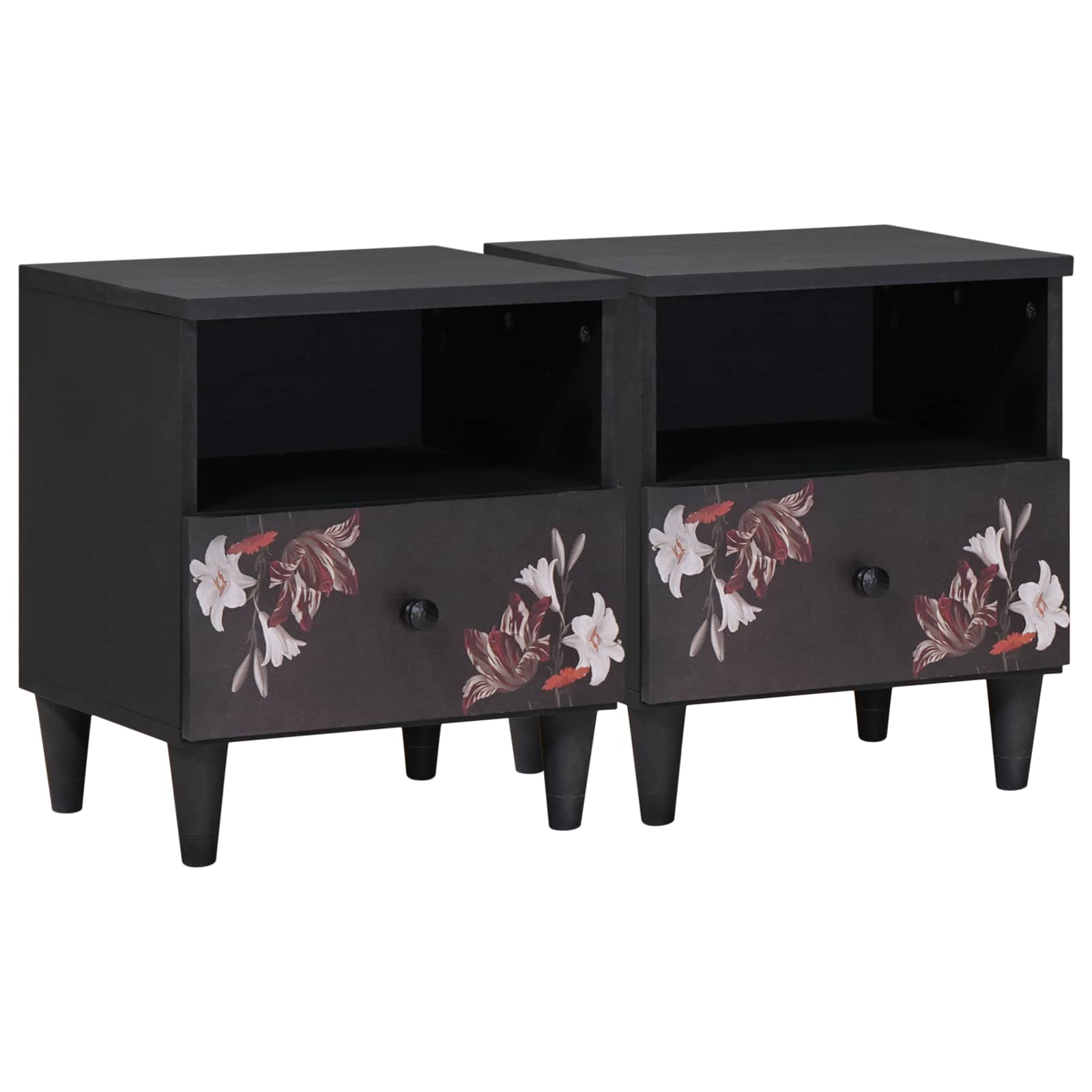 vidaXL Nachttisch Braun 40 x 33 x 46 cm Massivholz Mango