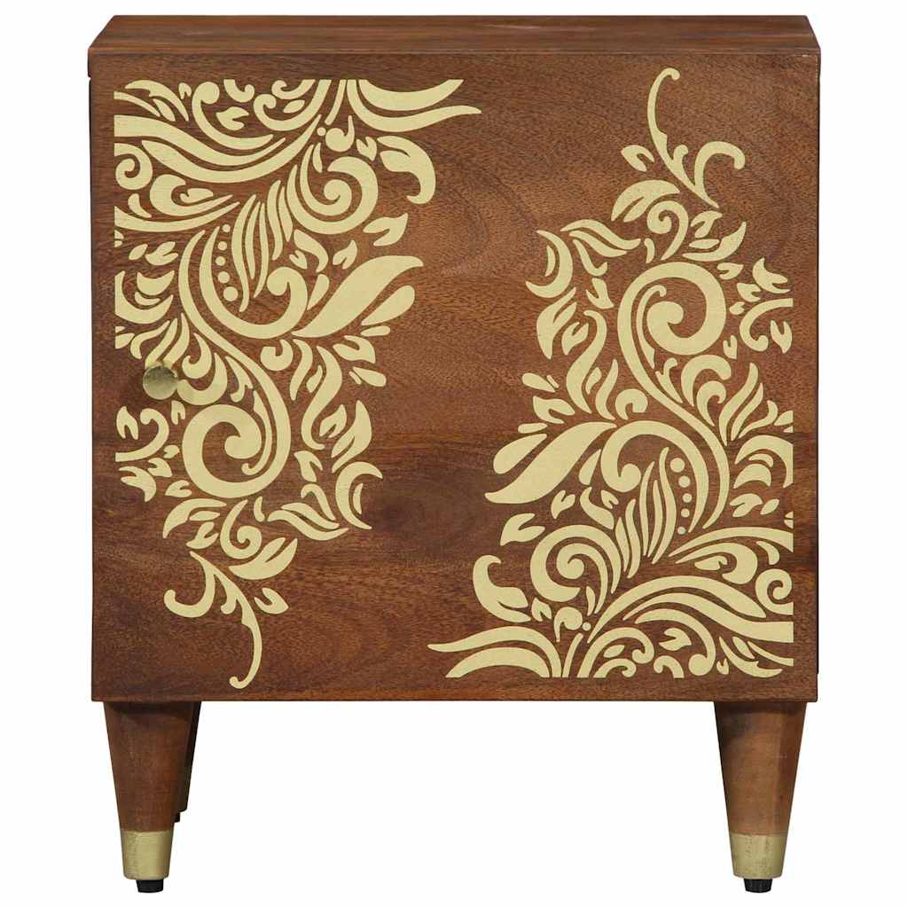 vidaXL Bedside Cabinet with Door Honigbraun 40 x 33 x 46 cm