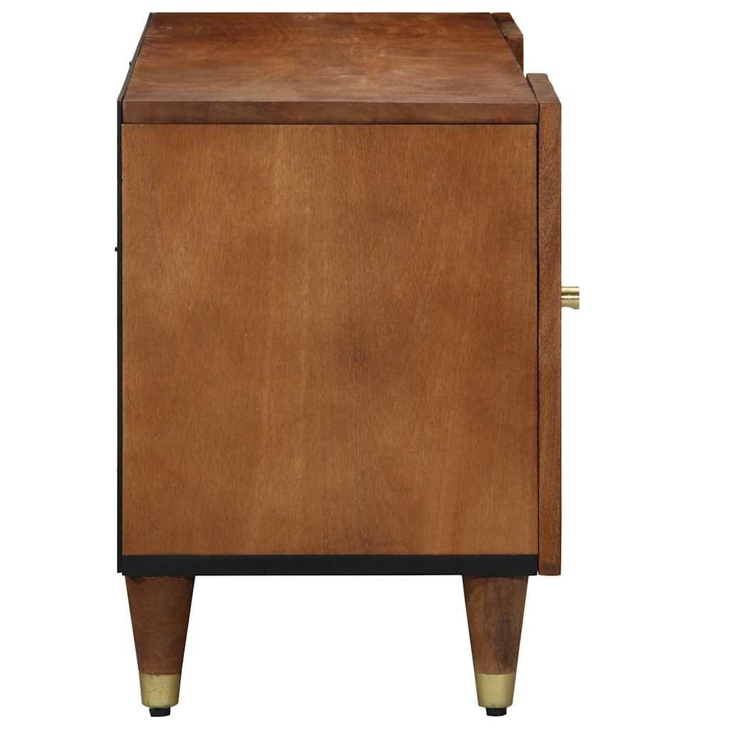 vidaXL TV-Schränk mit Tür Honigbraun 105 x 33 x 46 cm Massivholz Mango