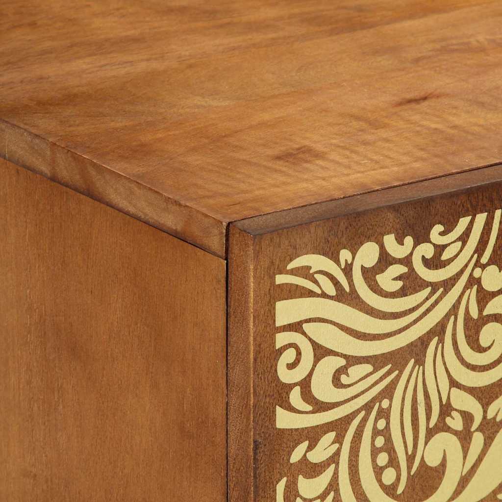 vidaXL TV-Schränk mit Tür Honigbraun 105 x 33 x 46 cm Massivholz Mango