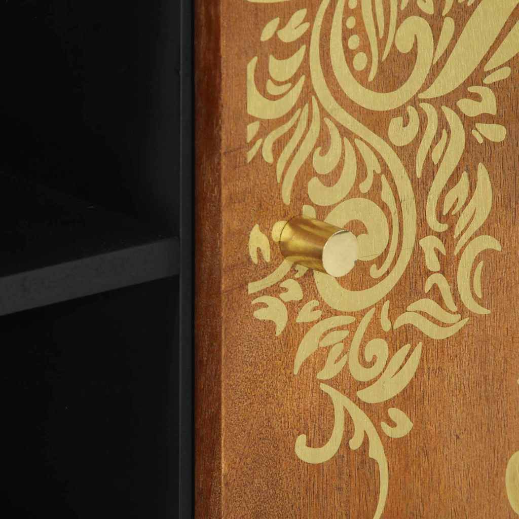 vidaXL TV-Schränk mit Tür Honigbraun 105 x 33 x 46 cm Massivholz Mango