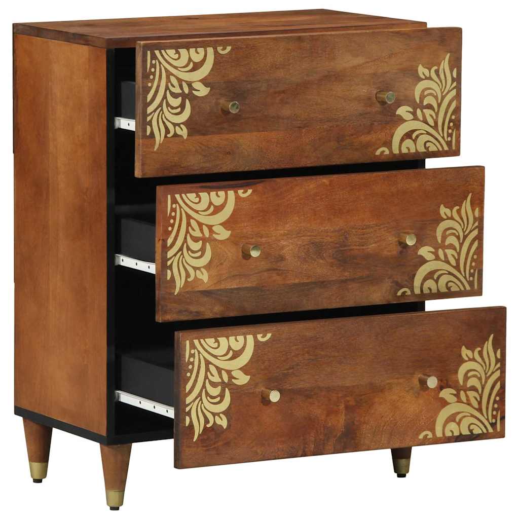 vidaXL Sideboard Braun 60 x 33 x 75 cm Massivholz Mango