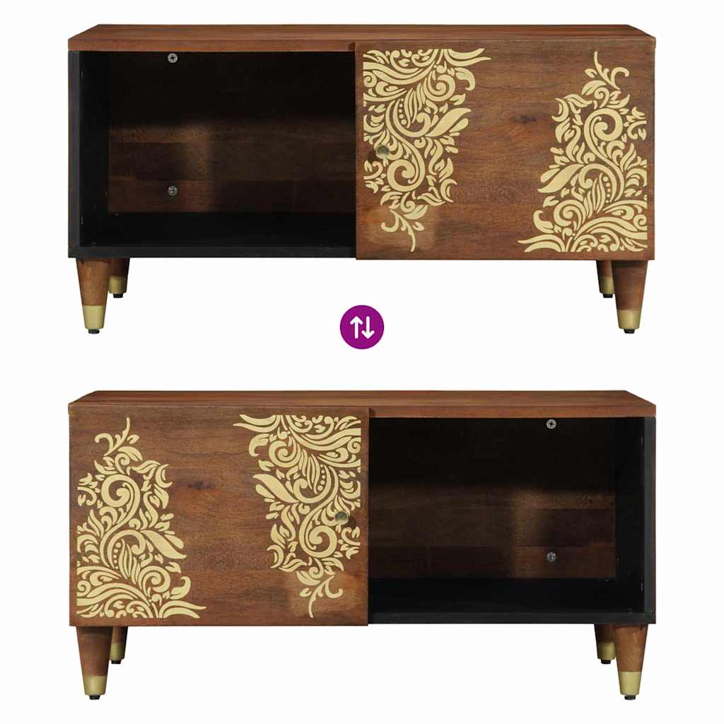 vidaXL Couchtisch Honigbraun 80 x 50 x 40 cm Massivholz Mango