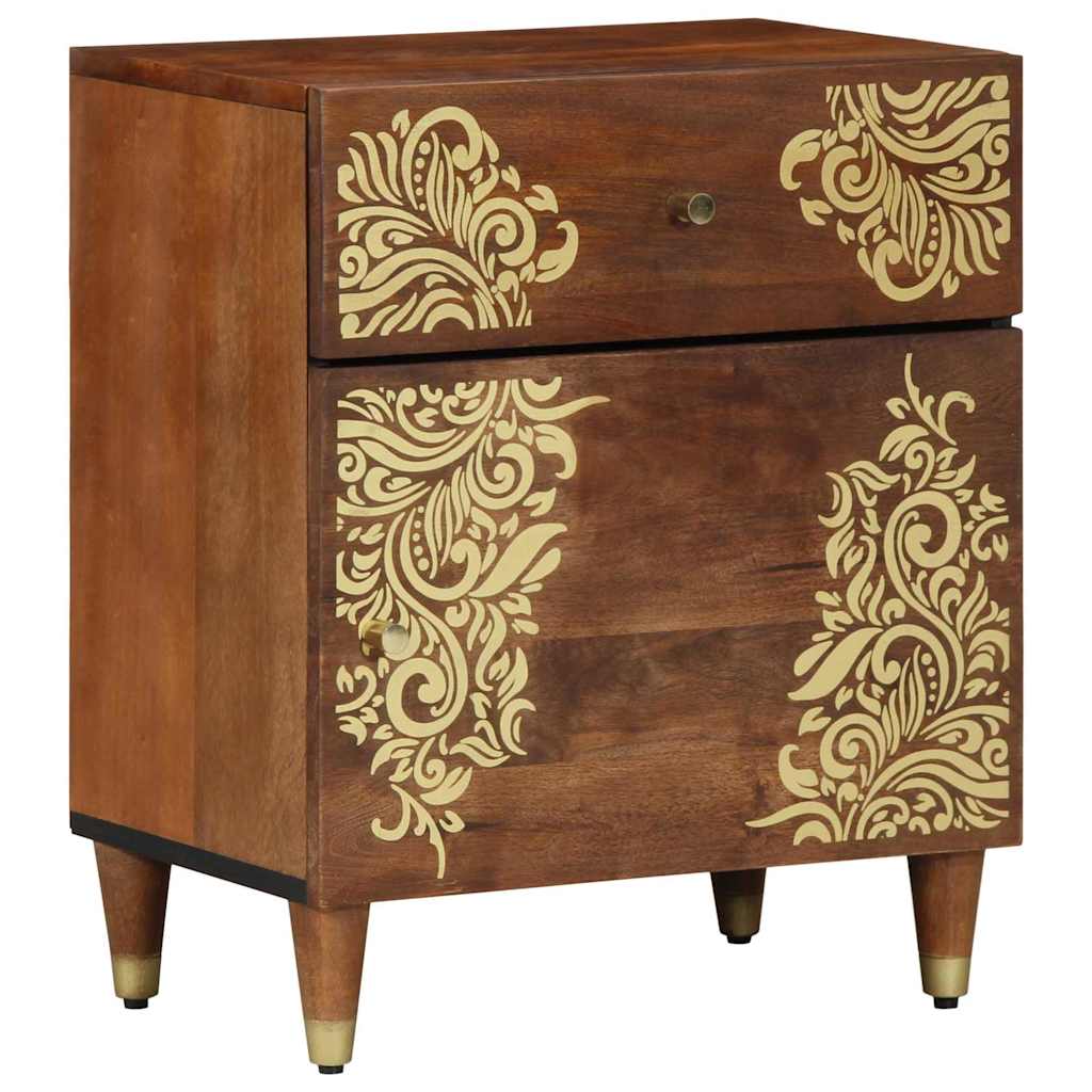 vidaXL Bedside Cabinet with Door Honigbraun 50 x 33 x 60 cm