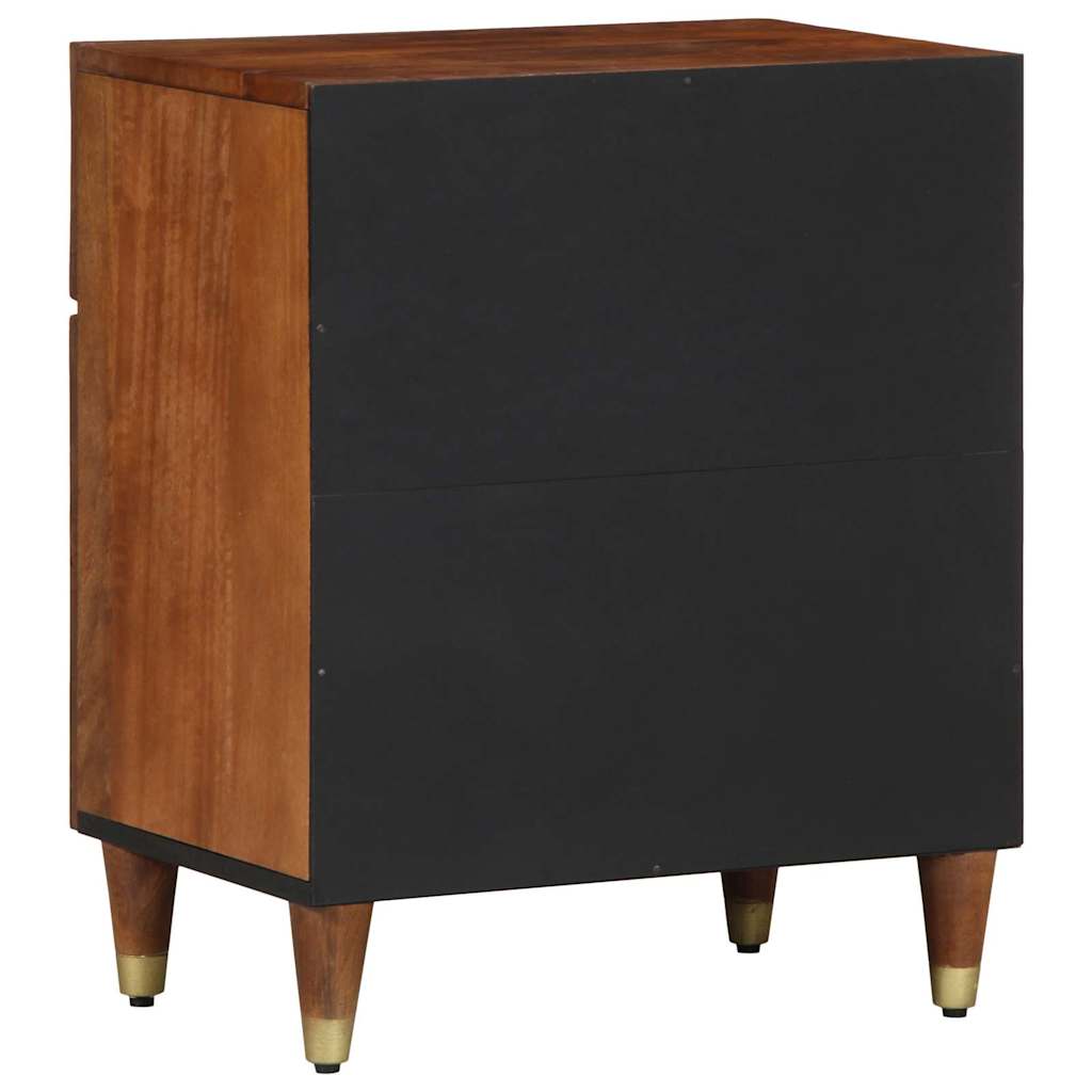 vidaXL Bedside Cabinet with Door Honigbraun 50 x 33 x 60 cm