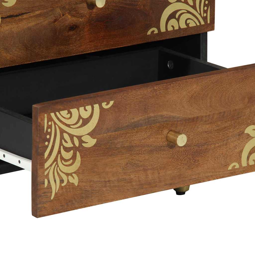 vidaXL Nachttisch Honigbraun 50 x 33 x 62 cm Massivholz Mango