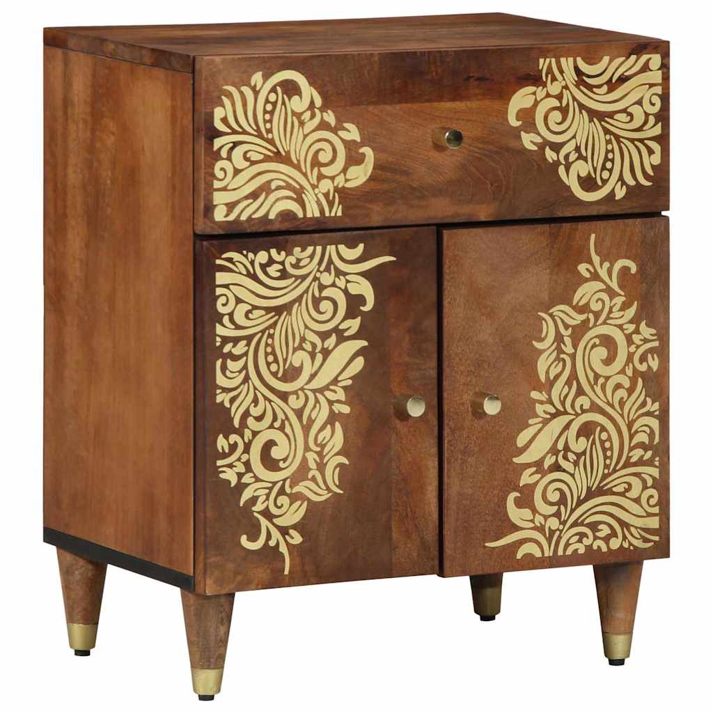 vidaXL Bedside Cabinet with Door Honigbraun 50 x 33 x 60 cm
