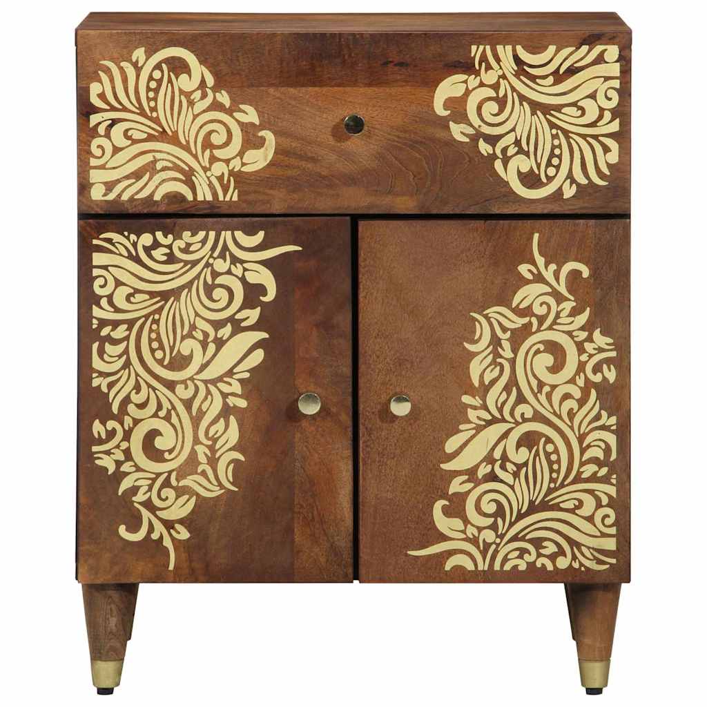 vidaXL Bedside Cabinet with Door Honigbraun 50 x 33 x 60 cm
