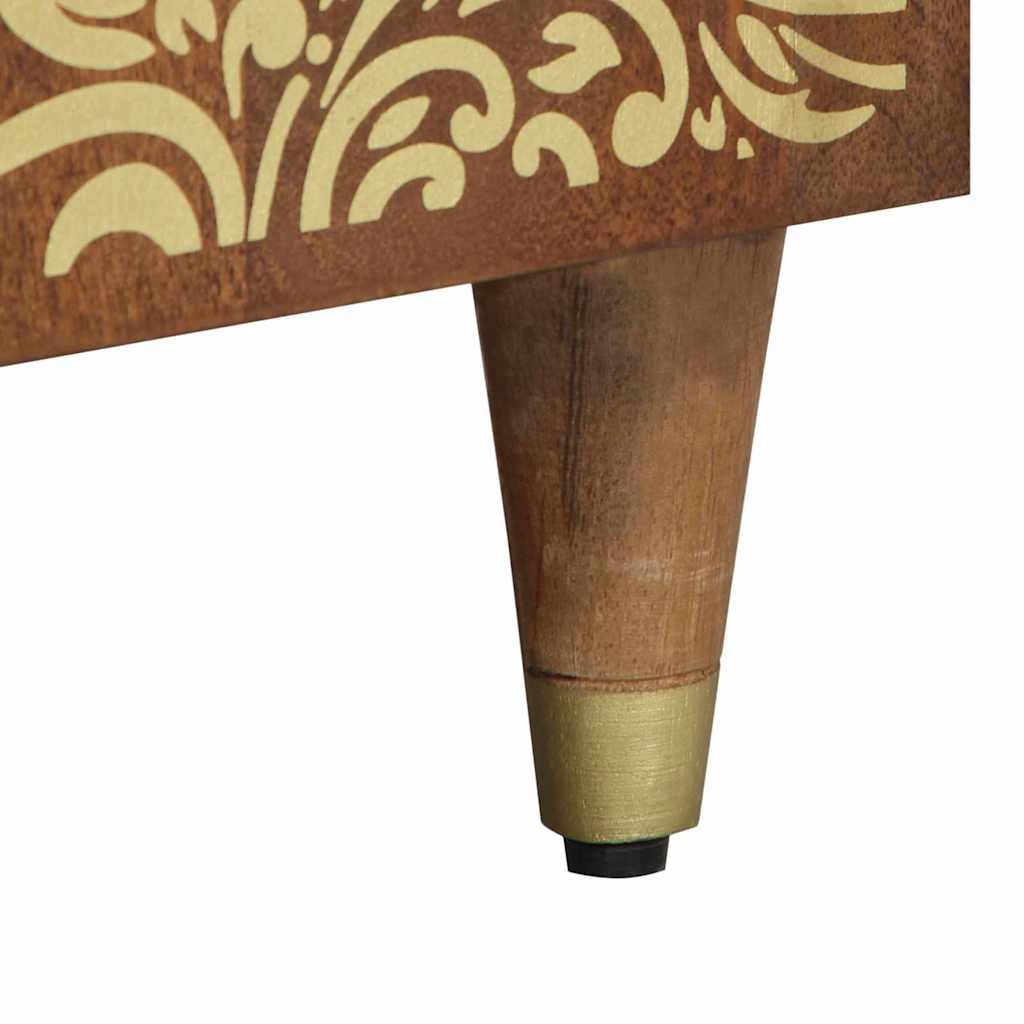 vidaXL Bedside Cabinet with Door Honigbraun 50 x 33 x 60 cm