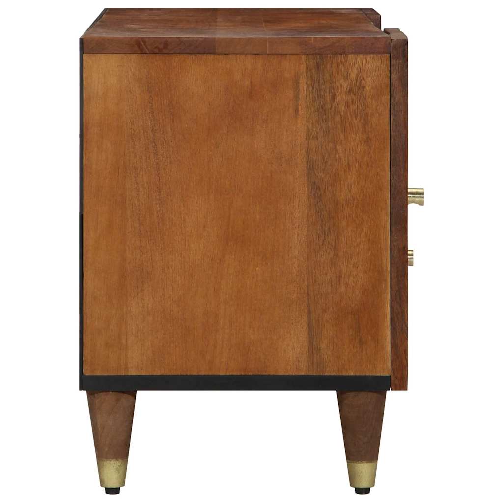 vidaXL TV-Schränk mit Tür Honigbraun 105 x 33 x 46 cm Massivholz Mango