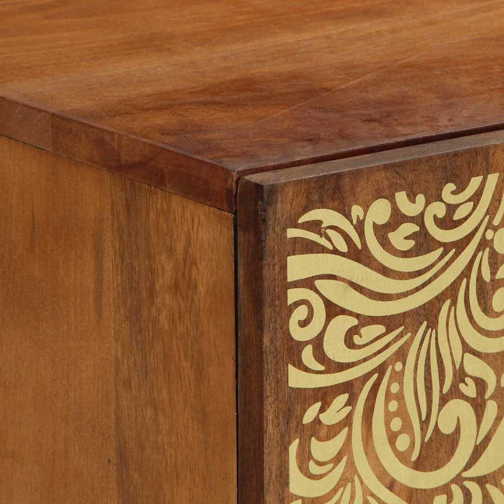 vidaXL TV-Schränk mit Tür Honigbraun 105 x 33 x 46 cm Massivholz Mango