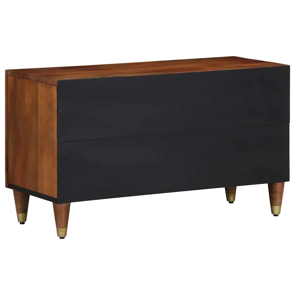 vidaXL TV-Schränk mit Tür Honigbraun 80 x 33 x 46 cm Massivholz Mango