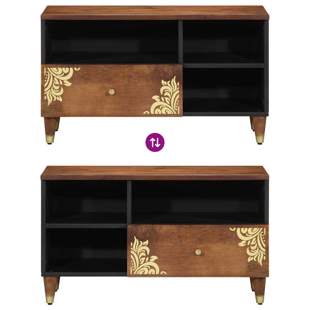 vidaXL TV-Schränk Honigbraun 80 x 33 x 46 cm Massivholz Mango