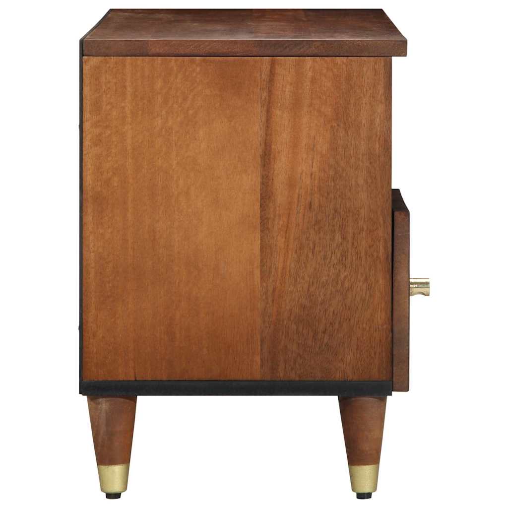 vidaXL TV-Schränk Honigbraun 100 x 33 x 46 cm Massivholz Mango