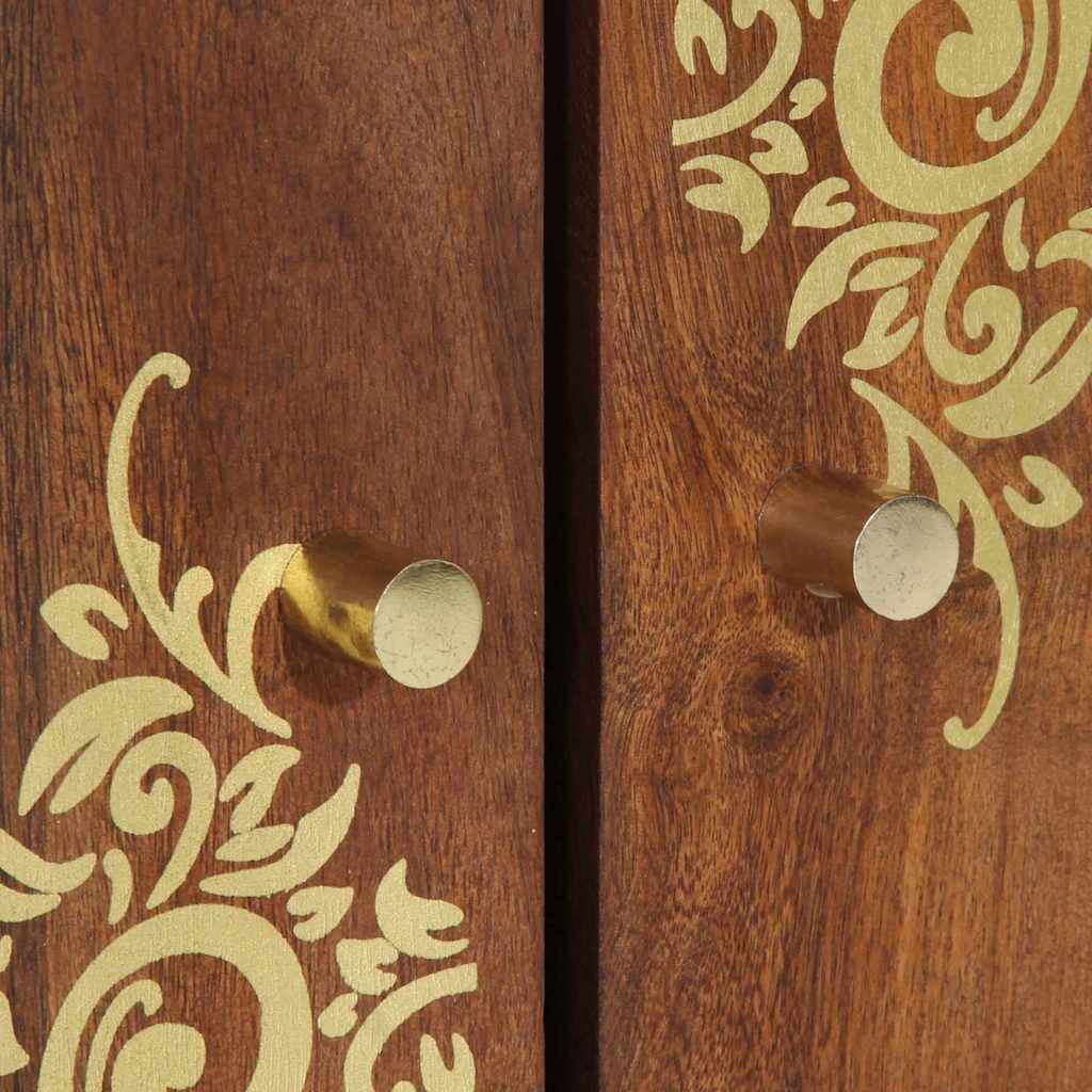 vidaXL Waschbeckenunterschrank mit Speicher Honigbraun 62 x 33 x 58 cm