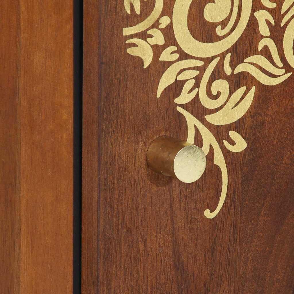 vidaXL Badezimmerschrank Honigbraun 38 x 33 x 58 cm Massivholz Mango