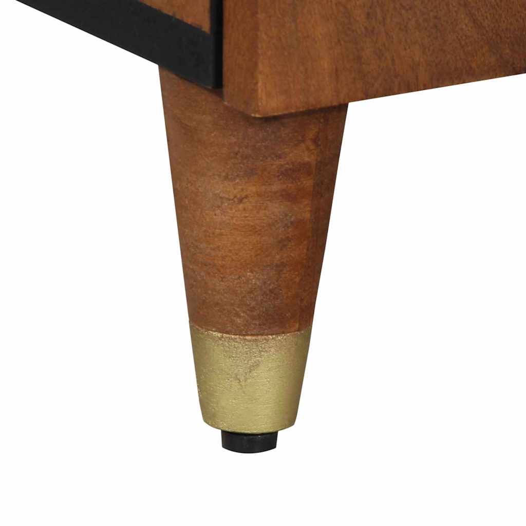 vidaXL Sideboard mit Regal Braun 40 x 33 x 75 cm Massivholz Mango