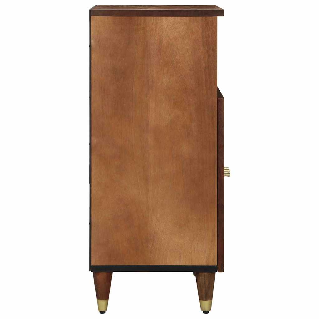 vidaXL Sideboard mit Regal Braun 60 x 33 x 75 cm Massivholz Mango