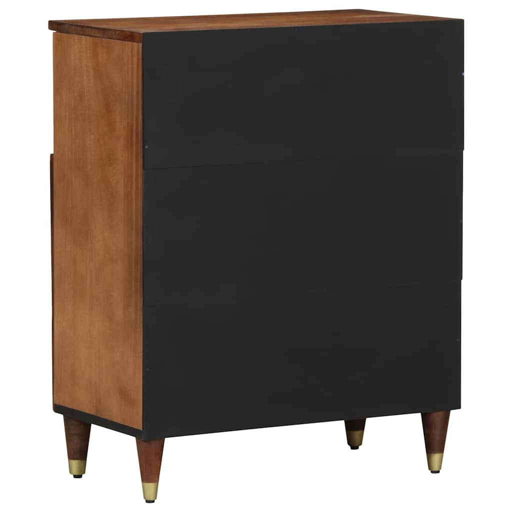 vidaXL Sideboard mit Regal Braun 60 x 33 x 75 cm Massivholz Mango