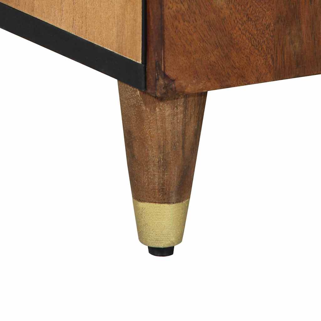 vidaXL Sideboard mit Regal Braun 60 x 33 x 75 cm Massivholz Mango