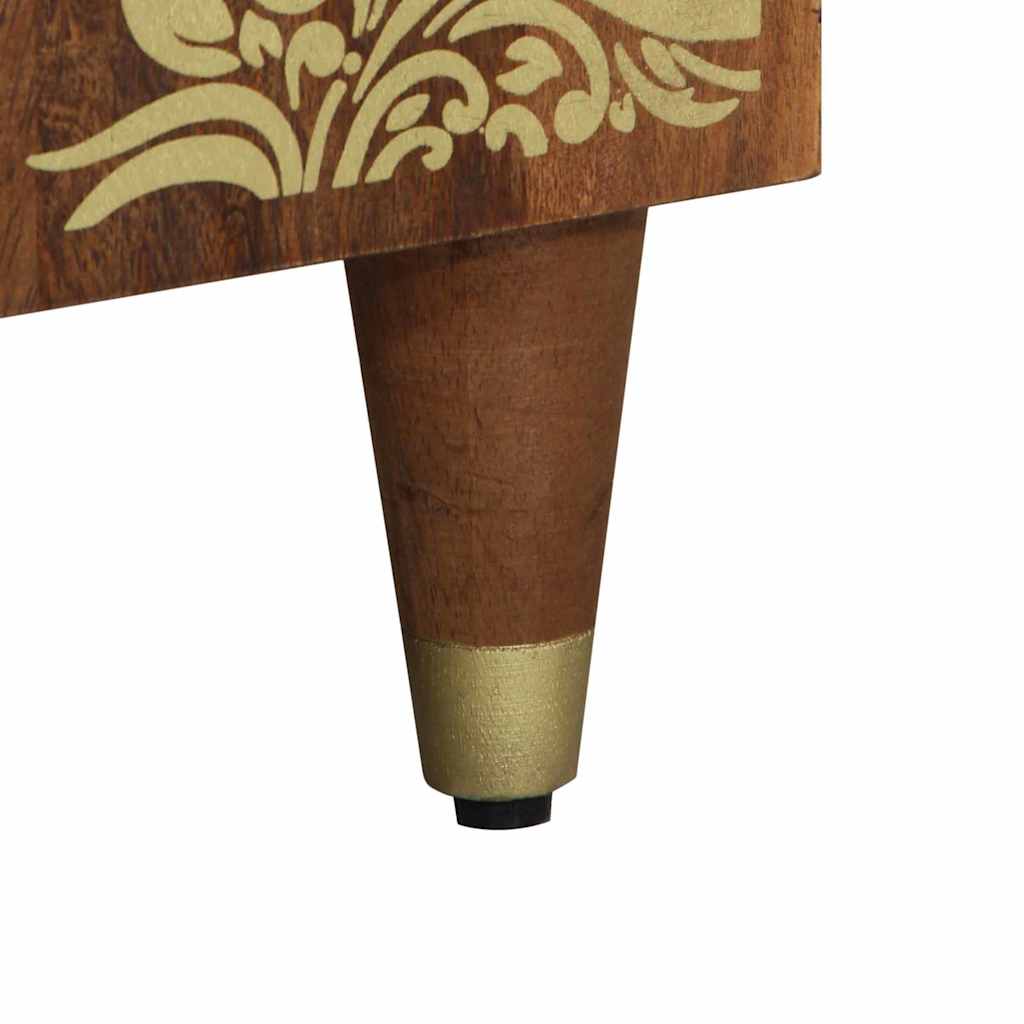 vidaXL Sideboard mit Regal Braun 60 x 33 x 75 cm Massivholz Mango