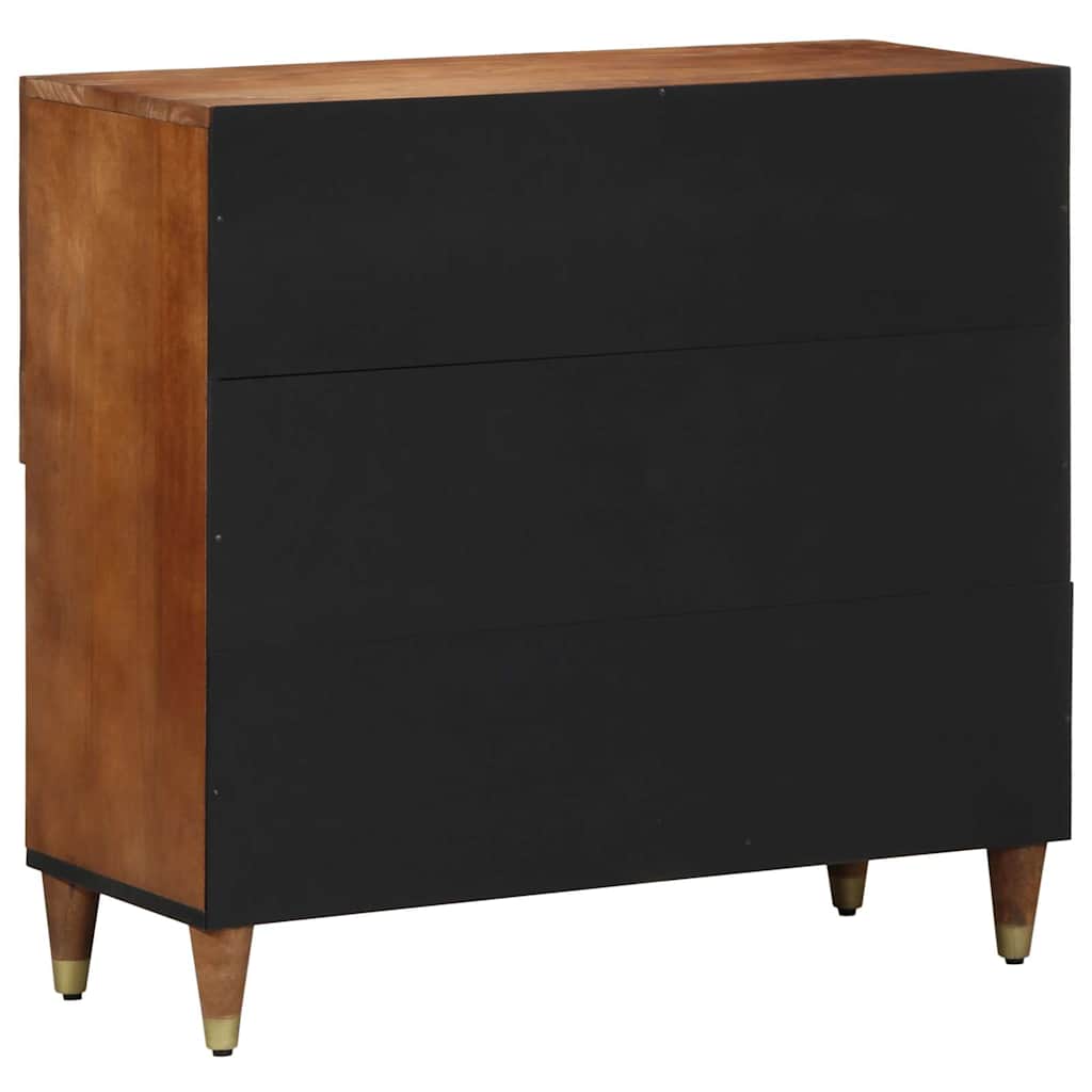 vidaXL Sideboard mit Regal Braun 80 x 33 x 75 cm Massivholz Mango